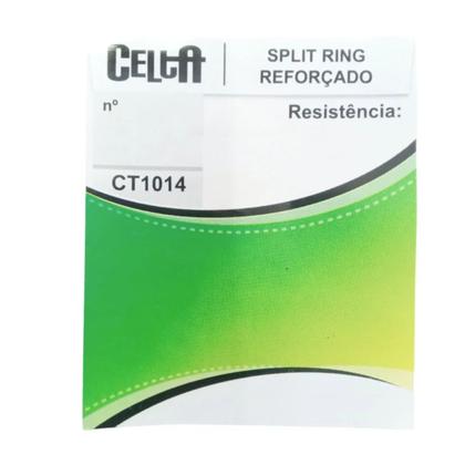 Imagem de Argola Celta Split Ring Reforçado Forj CT1014 Para Pesca Resistência 19lb Nº 05 C/ 20 Unidades