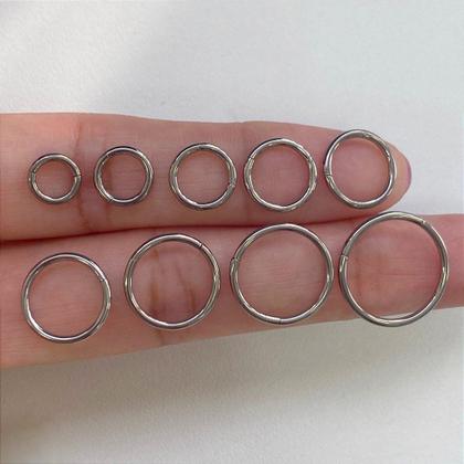 Imagem de Argola Clicker em Aço Cirúrgico - SEGMENTO AÇO CLICKER