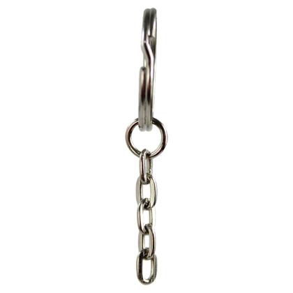 Imagem de Argola De Chaveiro Com Corrente 20mm 100 Peças Prata