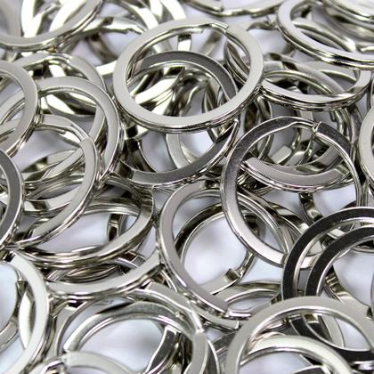 Imagem de Argola Italiana Em Níquel 35mm Reforçada Sem Corrente - 100 Unidades