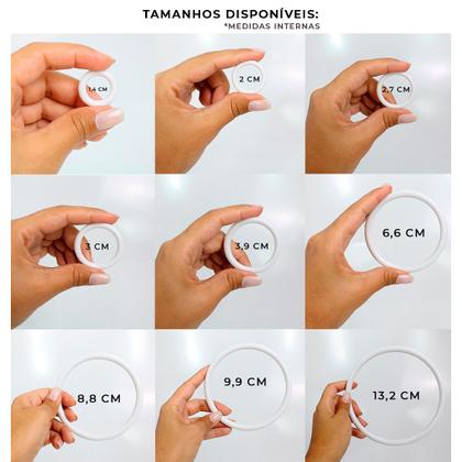 Imagem de Argola Para Cortina 4cm de Plástico Branco 10 Unidades