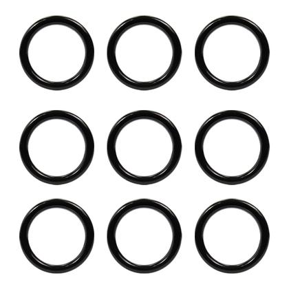 Imagem de Argolas 35mm Plástica Preto Para Artesanato Multiuso Com 30 Unidades