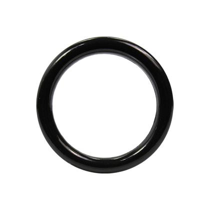 Imagem de Argolas Plásticas Tamanho 5cm Preta 5mm de Espessura Com 30 Unidades