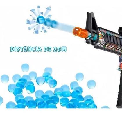 Imagem de Arma Brinquedo Gel Blaster Automática Lança Bolinhas De Gel