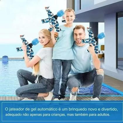 Imagem de Arma Brinquedo Gel Blaster Automática Lança Bolinhas De Gel