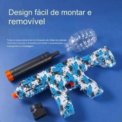 Imagem de Arma Brinquedo Gel Blaster Automática Lança Bolinhas De Gel