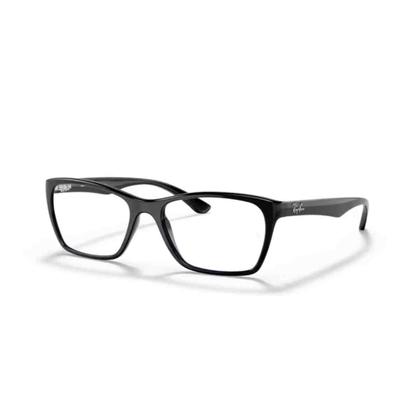 Imagem de Armação de Grau Ray Ban Retangular Preto 0RX7033L 2000 52