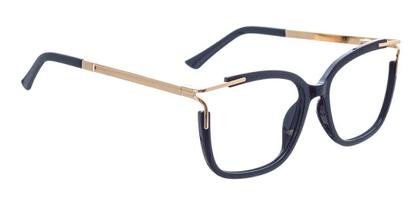 Imagem de Armação De Oculos Sem Grau Preto Feminino Quadrado Grande Moda B9