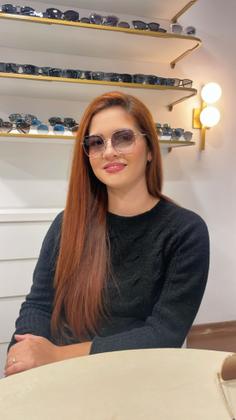 Imagem de Armação Óculos de Sol Feminino Vogue Prata VO4175SB32379