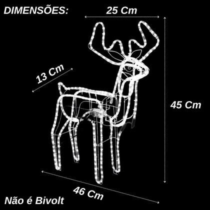 Imagem de Armação Rena Macho de Led Média