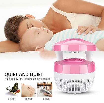 Imagem de Armadilha Coletor Eletrico Pega Mosquitos Portatil Led