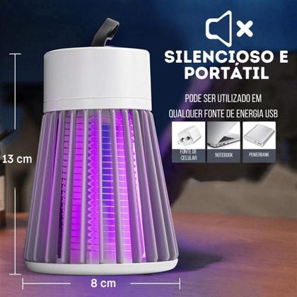 Imagem de Armadilha mata mosquito repelente led uv eletrônico