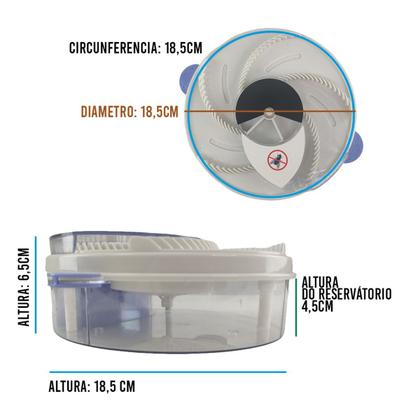 Imagem de Armadilha Pega Moscas Kit 2 Uni Captura Prende Inseto Mosquito Varejeira Pernilongos USB Gaiola Reutilzavel Portatil