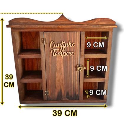 Imagem de Armarinho Porta Temperos Condimentos de Parede