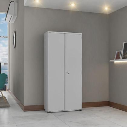 Imagem de Armário Aço Escritório 2 Portas 3 Prateleiras com Fechadura