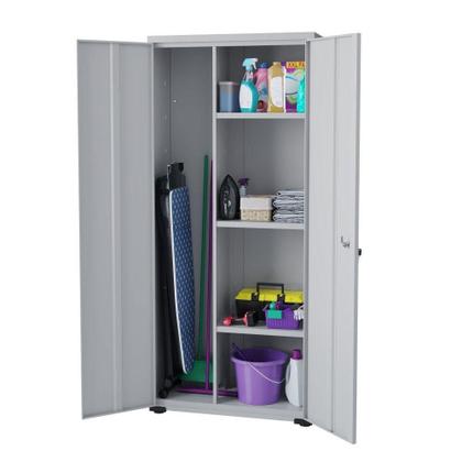 Imagem de Armário Aço Lavanderia Multiuso Organizador Ea311 Cinza