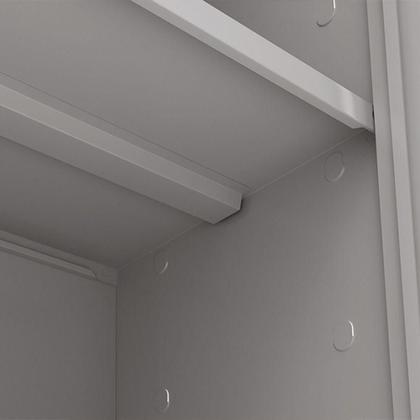 Imagem de Armário Aço Lavanderia Multiuso Organizador Ea311 Cinza