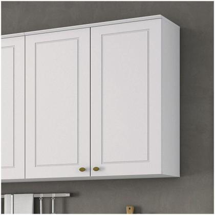 Imagem de Armário Aéreo 02 Portas 80 Cm Americana Henn Branco Hp