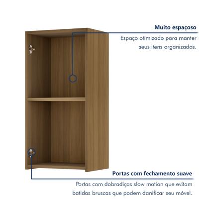 Imagem de Armário Aéreo 1 Porta Rainha 40Cm 100% Mdf