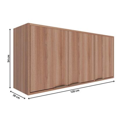 Imagem de Armário Aéreo 120cm Louise 3 Portas Móveis Sul