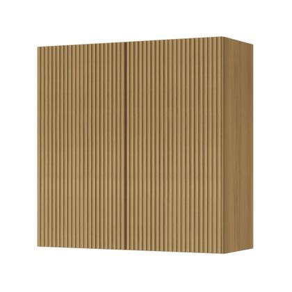 Imagem de Armário Aéreo 2 Portas 80Cm Ripado 100% Mdf Rainha
