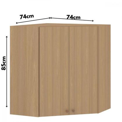 Imagem de Armário Aéreo 2 Portas Canto Diagonal Classic Luciane Freijo