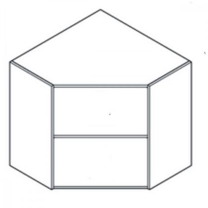 Imagem de Armário Aéreo 2 Portas Canto Diagonal Classic Luciane Freijo