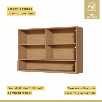 Imagem de Armário Aéreo 2 Portas Simone Mendes 120cm 100% Mdf