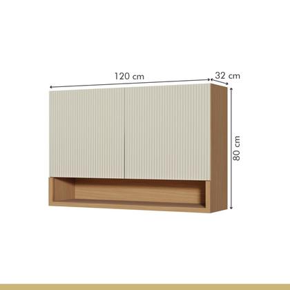 Imagem de Armário Aéreo 2 Portas Simone Mendes 120cm 100% Mdf
