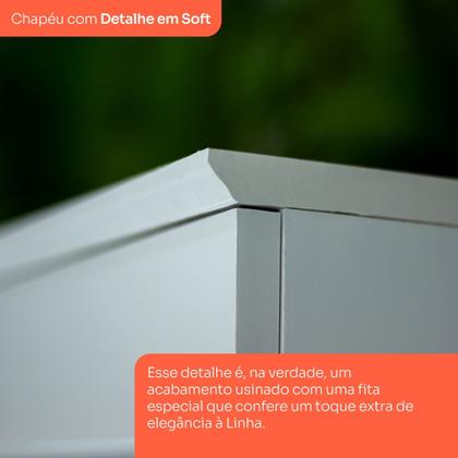Imagem de Armário Aéreo 3 Portas 120cm Emily Espresso Móveis