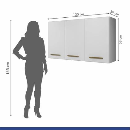 Imagem de Armário Aéreo 3 Portas Etios