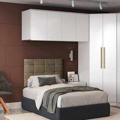 Imagem de Armário Aéreo 4 Portas Kappesberg Adapt Branco 175cm