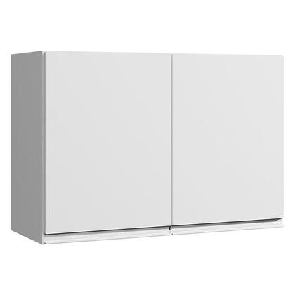 Imagem de Armário Aéreo 80 cm com balcão de pia 100 cm Andréia branco brilho  AJL