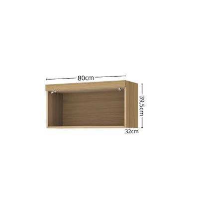 Imagem de Armário Aéreo 80cm 1 Porta 100 MDF Marquesa Nesher