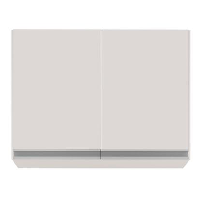 Imagem de Armário Aéreo 80cm 2 Portas Califórnia Branco - Lumil Móveis