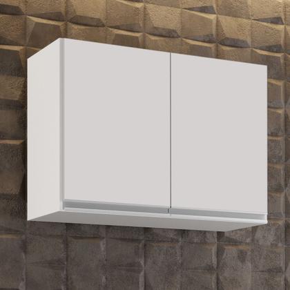 Imagem de Armário Aéreo 80cm 2 Portas Califórnia Branco - Lumil Móveis