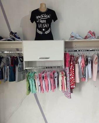 Imagem de Armário Aéreo Cabideiro Lavanderia Com Pistão À Gás = 2 Unid