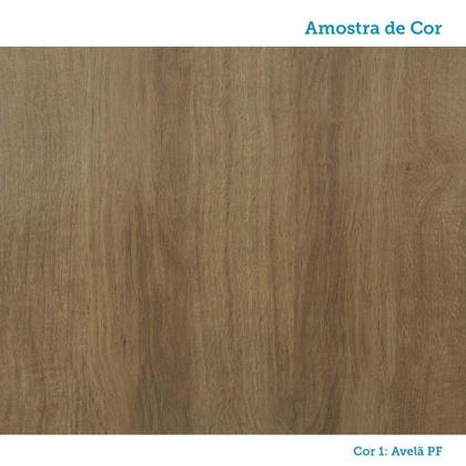 Imagem de Armário Aéreo Canto Diagonal 1 Porta Diana Luciane Móveis Avelã/avelã