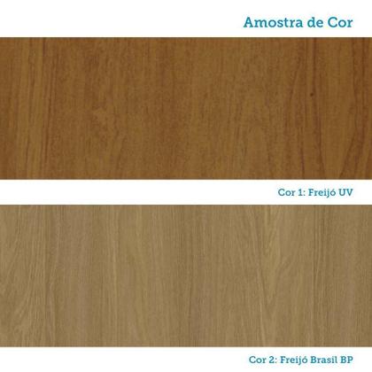 Imagem de Armário Aéreo Canto Diagonal 74cm 2 Portas Slim Luciane Móve Freijó/freijó Brasil