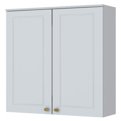 Imagem de Armário Aéreo Cozinha 80 cm Americana 2 Portas 100% Mdf Branco Hp - Henn