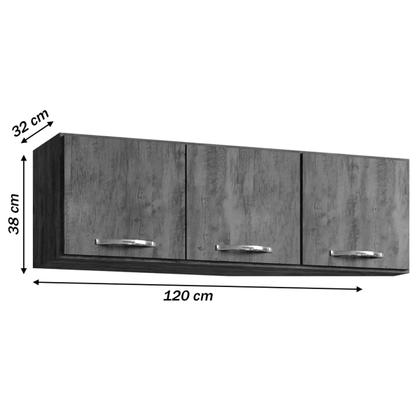 Imagem de Armário Aéreo Cozinha Light 3 Portas Itauba - Irm Móveis