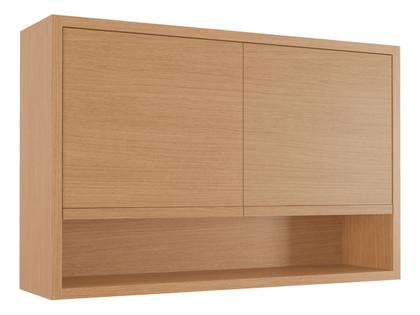 Imagem de Armario Aereo Cozinha Mdf 2 Portas Carvalho 120x78x32cm