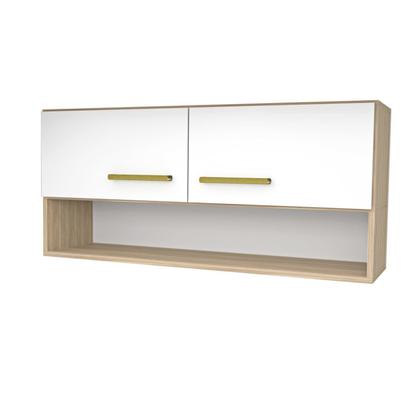 Imagem de Armário Aéreo Cozinha Modulado 2 Portas Compactas Bege/Dubai/Branco