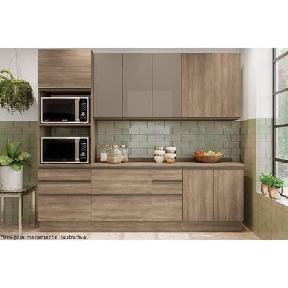 Imagem de Armário Aéreo Cozinha Modulado Maxxi G764 c/ 2 Portas 80cm Canela - Kappesberg