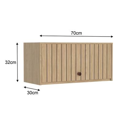Imagem de Armário Aéreo Cozinha Modulado Torino c/ 1 porta 70cm Mel - Movelbento