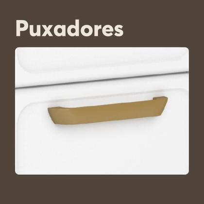 Imagem de Armário Aéreo de Aço 3 Portas de Vidro Bella Bertolini