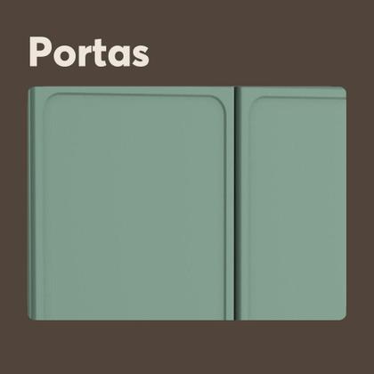 Imagem de Armário Aéreo de Aço 3 Portas de Vidro Bella Bertolini