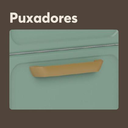 Imagem de Armário Aéreo de Aço 3 Portas de Vidro Bella Bertolini