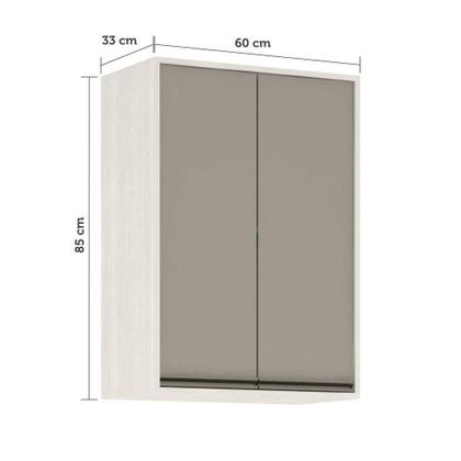 Imagem de Armário Aéreo De Cozinha 60cm 2 Portas 2 Prateleiras Linea