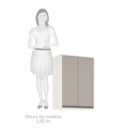 Imagem de Armário Aéreo De Cozinha 60cm 2 Portas 2 Prateleiras Linea